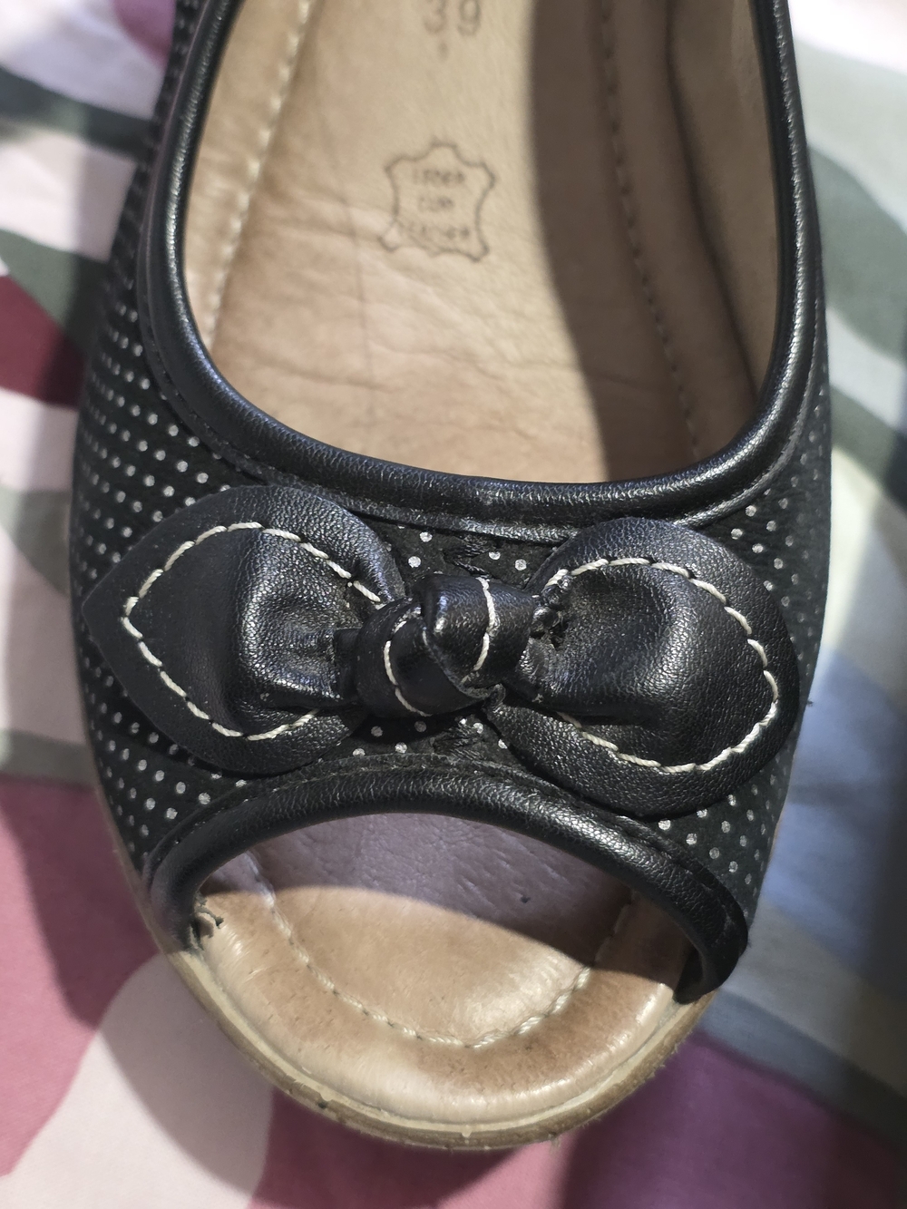 Remonte Black Slingback Wedge Sandals & Multicolor Floral Block Heel, Size 39 - Picture 4 of 8